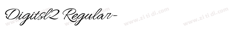 Digitsl2 Regular字体转换